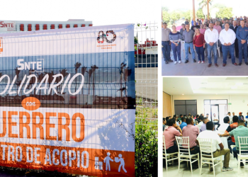 El SNTE informa de la ayuda a damnificados de Guerrero. La Sección 28 en Facebook