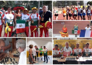 Maestros de la Sección 28 del SNTE representan a México en Juegos realizados en España. Ramona Dávila Moreno obtiene Medalla de Oro en Caminata