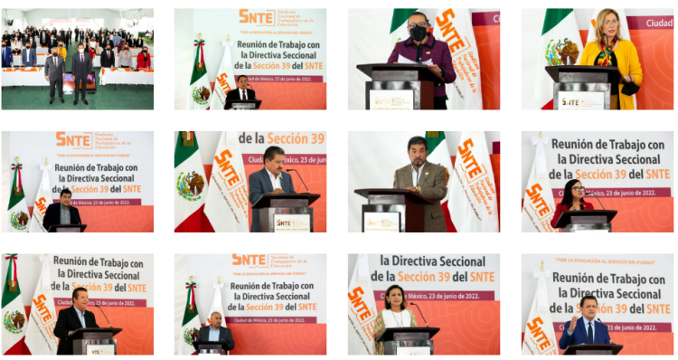 Dirigencia nacional del SNTE realiza reunión de trabajo con la recién electa Directiva de la Sección 39 de Colima
