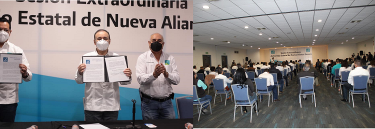 Nueva Alianza Sonora manifiesta su total respaldo para que, cumplidos los plazos legales, el doctor Alfonso Durazo Montaño sea el candidato a la gubernatura del Estado
