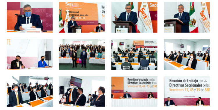 Dirigencias de secciones 13, 45 y 15 se reúnen con líder del SNTE. Van 21 secciones renovadas por voto secreto y universal    