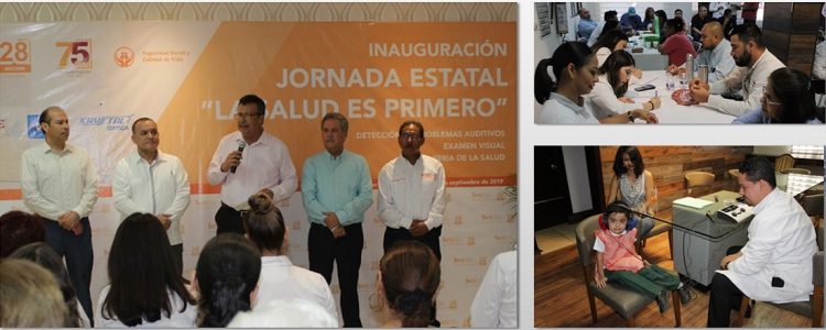 El secretario general de la Sección 28 del SNTE, César Adalberto Salazar López, puso en marcha la Jornada Estatal “La Salud es primero”   