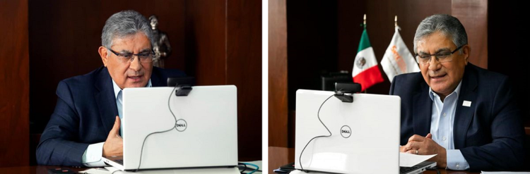 Sesión virtual de la Junta Directiva del ISSSTE. Hacienda, el propio Instituto y el SNTE buscan compensar los ingresos de pensionados por el cálculo del tope máximo de pensiones en UMA