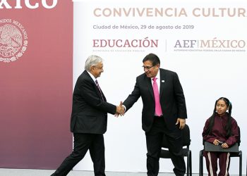 El secretario general del SNTE, Alfonso Cepeda Salas, participó en la Convivencia Cultural 2019 Olimpiada del Conocimiento Infantil, encabezada por el presidente Andrés Manuel López Obrador   