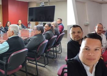 Dirigentes de FEDESSP Sonora demandan mejor asistencia social para representados. Se reúnen con delegado federal Jorge Taddei Bringas