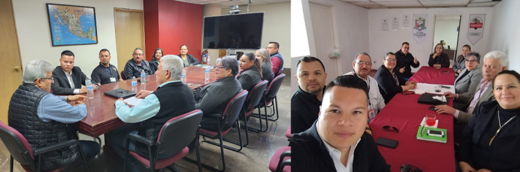 Dirigentes de FEDESSP Sonora demandan mejor asistencia social para representados. Se reúnen con delegado federal Jorge Taddei Bringas