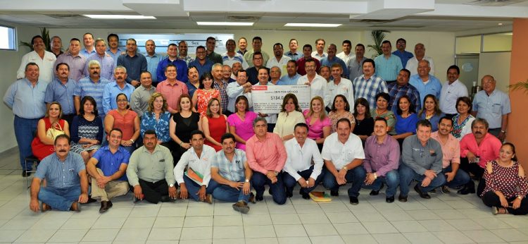 Agremiados a la Sección 28 se solidarizan con afectados por sismo