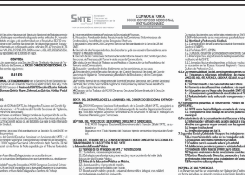Los días 14 y 15 de marzo próximos será en Hermosillo, la elección de los nuevos dirigentes de la Sección 28 del SNTE