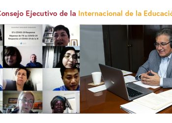 Líderes de maestros de todo el mundo, entre ellos el secretario general del SNTE, Alfonso Cepeda Salas, intensifican acciones en favor la educación, ante la pandemia