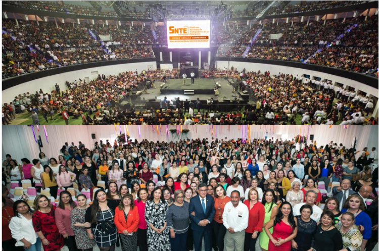 Las maestras honran la profesión docente. Todos los días contribuyen con su vocación, capacidad y talento a crear el futuro de México, afirmó el secretario general del SNTE