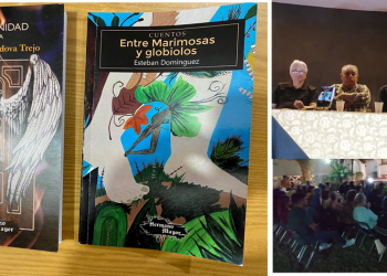 Presentan los libros Cuaternidad de Conrado Córdova Trejo y Entre Marimosas y globiolos de Esteban Domínguez Ibarra