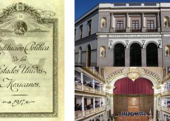 Aniversario de la Constitución Política de los Estados Unidos Mexicanos. Cumplió 107 años