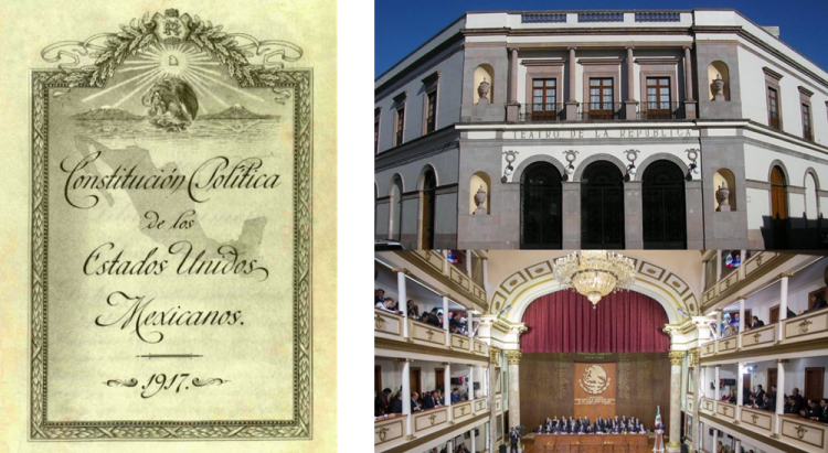 Aniversario de la Constitución Política de los Estados Unidos Mexicanos. Cumplió 107 años