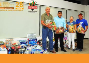 El líder magisterial Noé Rodríguez García, agradece apoyo de los dirigentes de la FEDESSP-Sonora, quienes se solidarizaron con agremiados del SNTE afectados por reciente contingencia ambiental