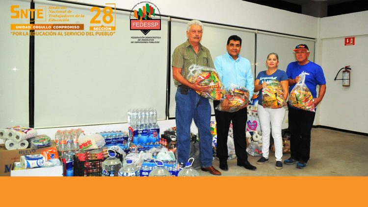 El líder magisterial Noé Rodríguez García, agradece apoyo de los dirigentes de la FEDESSP-Sonora, quienes se solidarizaron con agremiados del SNTE afectados por reciente contingencia ambiental