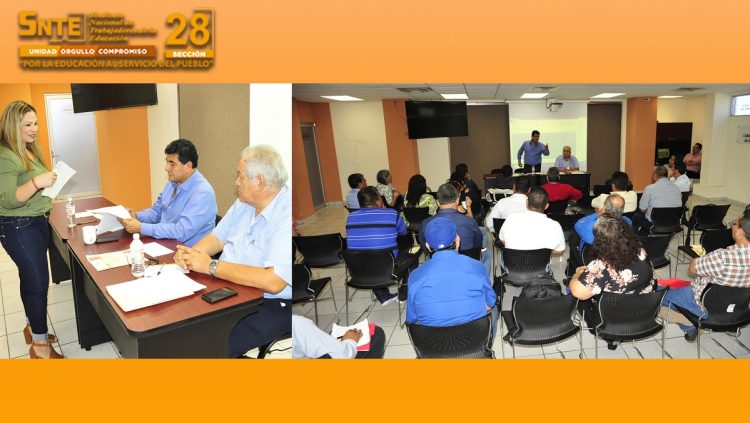 Se reúne el líder magisterial Noé Rodríguez García, con los dirigentes sindicales que representan a los trabajadores de la educación del nivel medio superior de la Sección 28 del SNTE    