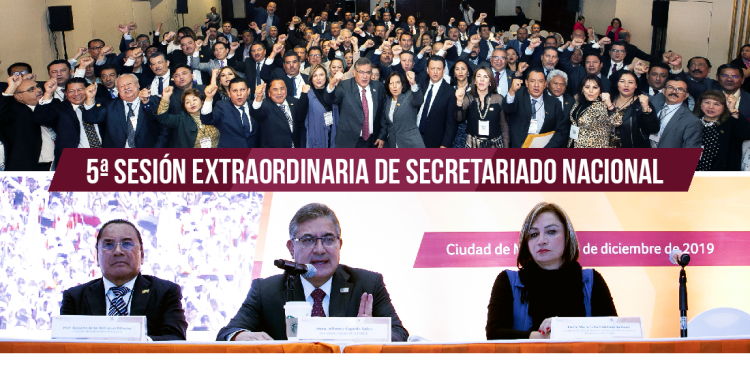 Se reúne Secretariado del SNTE. Hace balance de logros alcanzados en el año y analiza retos que le esperan a la Organización en 2020