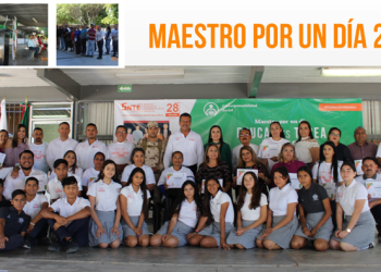 Dan inicio en la Sección 28 del SNTE a las actividades del programa “Maestro por un día”, encabezadas por el líder magisterial César Adalberto Salazar López