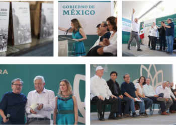 El presidente Andrés Manuel López Obrador encabezó hoy el acto de presentación de la Estrategia Nacional de Lectura en Mocorito, en el que se recordó que esta ciudad fue la Atenas de Sinaloa y del norte del país