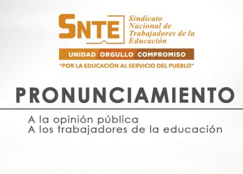 En un pronunciamiento que se dio a conocer este día, el SNTE manifiesta que respaldará en todos sus términos la propuesta de reformas de ley en materia educativa, promovidas por el Presidente de la República