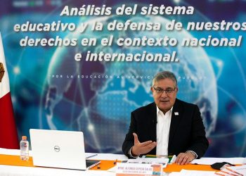 El secretario general del SNTE, Alfonso Cepeda Salas, inicia reuniones virtuales con dirigentes de las secciones de todo el país
