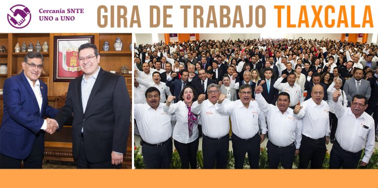 El SNTE apoya al presidente Andrés Manuel López Obrador, afirma en su gira por Tlaxcala el secretario general, Alfonso Cepeda Salas