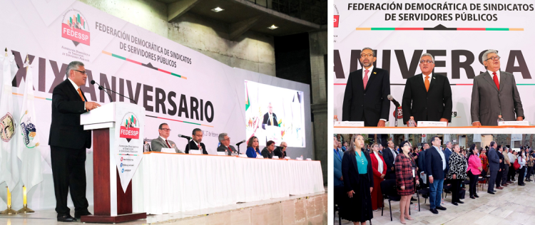 Celebran XIX Aniversario de la FEDESSP. Buscan reposicionar al sindicalismo como actor protagónico de la transformación