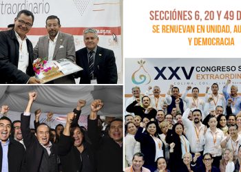 En un ambiente de unidad, mediante el voto libre, secreto y nominal, se renovaron las dirigencias de tres secciones del SNTE, para el periodo 2018-2022. Se trata de la 6 de Colima, así como la 20 y 49 de Nayarit