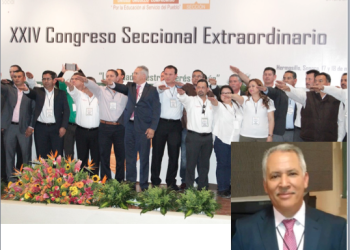 INTEGRANTES DEL NUEVO COMITÉ EJECUTIVO DE LA SECCIÓN 54 DEL SNTE, PERIODO 2016-2020. LO ENCABEZA, RAYMUNDO LAGARDA BORBÓN