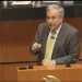 El Senador Rubén Rocha Moya defiende en la tribuna del Senado de la República, la consulta ciudadana que dio como resultado la cancelación del Aeropuerto de Texcoco