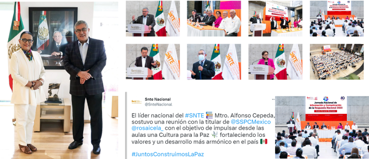 Responde el SNTE al llamado a construir una cultura para la paz