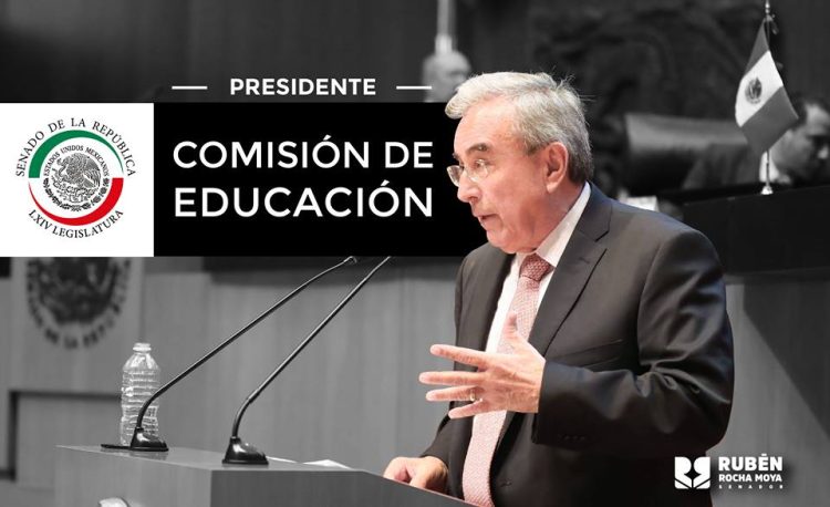 El Senador de la República Rubén Rocha Moya, de Morena, fue nombrado Presidente de la Comisión de Educación por el pleno de la Cámara de Senadores del Congreso de la Unión 