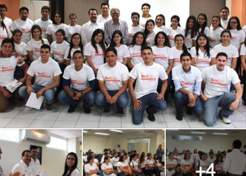 Recibe la Sección 28 del SNTE a los nuevos docentes que se integran al Sindicato Nacional de Trabajadores de la Educación. Preside el acto, el líder magisterial Francisco Javier Duarte Flores