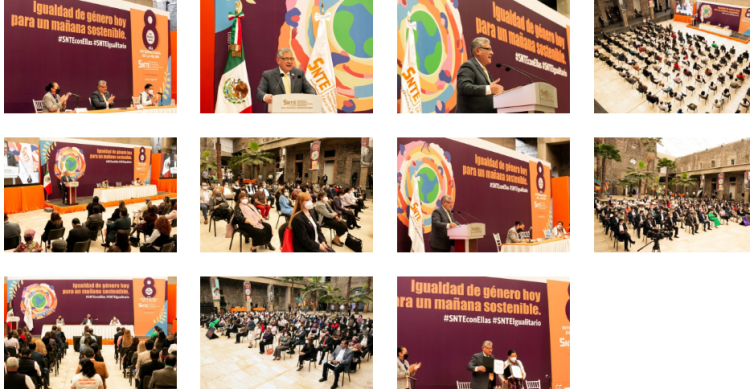 Conmemora SNTE Día Internacional de la Mujer. Alcanzar la igualdad sustantiva, prioridad de la organización magisterial