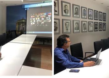Líder magisterial César Adalberto Salazar López realiza reuniones a través de videoconferencias para abordar temas relevantes de la agenda sindical, y emite comunicado