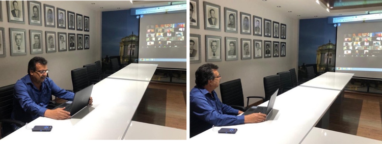 Líder magisterial César Adalberto Salazar López realiza reuniones a través de videoconferencias para abordar temas relevantes de la agenda sindical, y emite comunicado