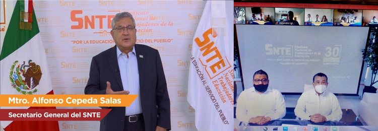 El líder del SNTE, Alfonso Cepeda Salas, padrino de la generación 2017-2021 de Escuela Normal Rural de Tamaulipas. Convoca a egresados a seguir su vocación y a servir a la patria