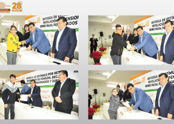 El líder magisterial Noé Rodríguez García reconoce que el FASM es una fortaleza de la Sección 28. Encabeza evento anual de entrega-recepción de estímulos de ese fondo sindical