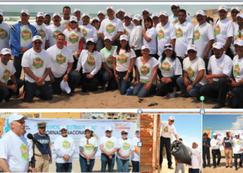 Con éxito, Secciones 28 y 54 realizaron en Puerto Peñasco, la Jornada Nacional del SNTE “Salvemos Nuestras Playas”, encabezada por los líderes magisteriales Francisco Javier Duarte Flores y Raymundo Lagarda Borbón