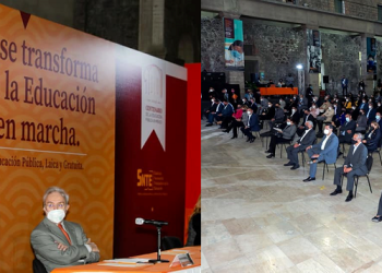 El senador Héctor Enrique Vasconcelos, hijo de José Vasconcelos, ponente en Seminario Internacional organizado por el SNTE   