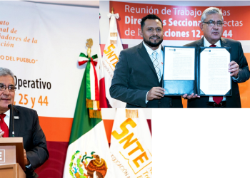 Líder del SNTE entrega Tomas de Nota del TFCA a dirigentes de las secciones 12 y 44 de Durango, y 25 de Quintana Roo