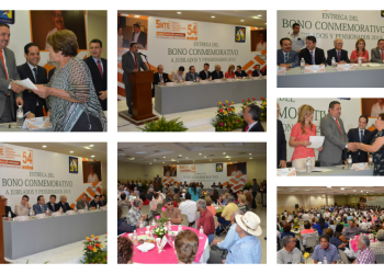 Con la presencia de la Gobernadora de Sonora, Claudia Pavlovich Arellano, entregan Bono Conmemorativo a Jubilados y Pensionados de la Sección 54 del SNTE