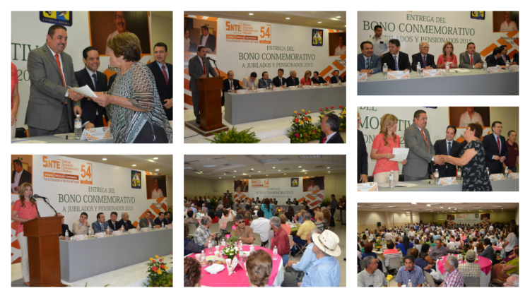 Con la presencia de la Gobernadora de Sonora, Claudia Pavlovich Arellano, entregan Bono Conmemorativo a Jubilados y Pensionados de la Sección 54 del SNTE