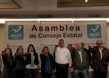 Jesús Javier Ceballos Corral y Manuel Fernando Aguirre Martínez, nuevos dirigentes estatales del Partido Nueva Alianza en Sonora          