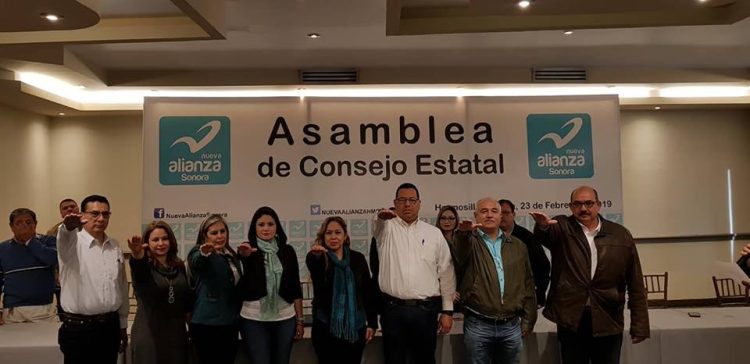 Jesús Javier Ceballos Corral y Manuel Fernando Aguirre Martínez, nuevos dirigentes estatales del Partido Nueva Alianza en Sonora          
