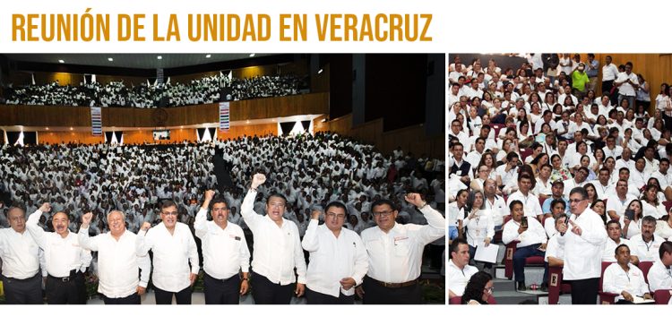 El futuro del SNTE está en los jóvenes, “no debemos mirar atrás ni eternizarnos en los cargos”, advirtió su secretario general, Alfonso Cepeda Salas, ante más de 2 mil agremiados de Veracruz