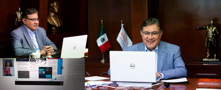 En México, a pesar de la crisis, los maestros tienen certeza laboral, afirma líder del SNTE, Alfonso Cepeda Salas, ante sindicalistas del mundo