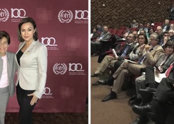 El SNTE se suma a la conmemoración del centenario de la OIT. Participa en representación del secretario general, Alfonso Cepeda Salas, la coordinadora del Colegiado Nacional Jurídico, Soralla Bañuelos de la Torre