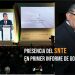 El líder del SNTE, Alfonso Cepeda Salas, asistió a la ceremonia del Primer Informe del gobernador de Coahuila, Miguel Ángel Riquelme, donde ratificó el compromiso del Sindicato con la escuela pública, los niños, los maestros y los padres de familia
