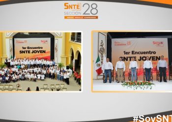 Imparten la conferencia magistral “Liderazgo”, en el marco del Primer Encuentro de SNTE Joven organizado por la Sección 28 del SNTE